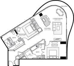 Tower Residence 9 809 floor plan