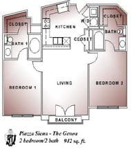 The Genoa floor plan
