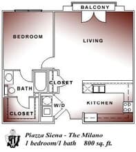 The Milano floor plan