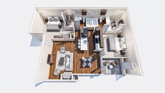 Unit Bldg 4-4206 Bldg 4-4207 floor plan