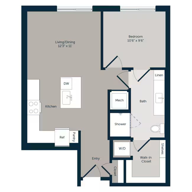 Unit Emory-301 Emory-301 floor plan