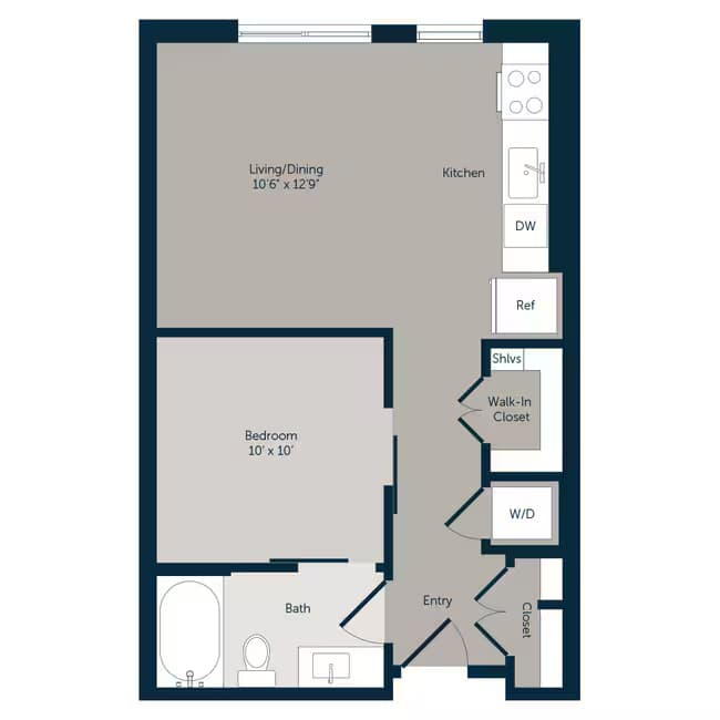 Unit Emory-468 Emory-458 floor plan