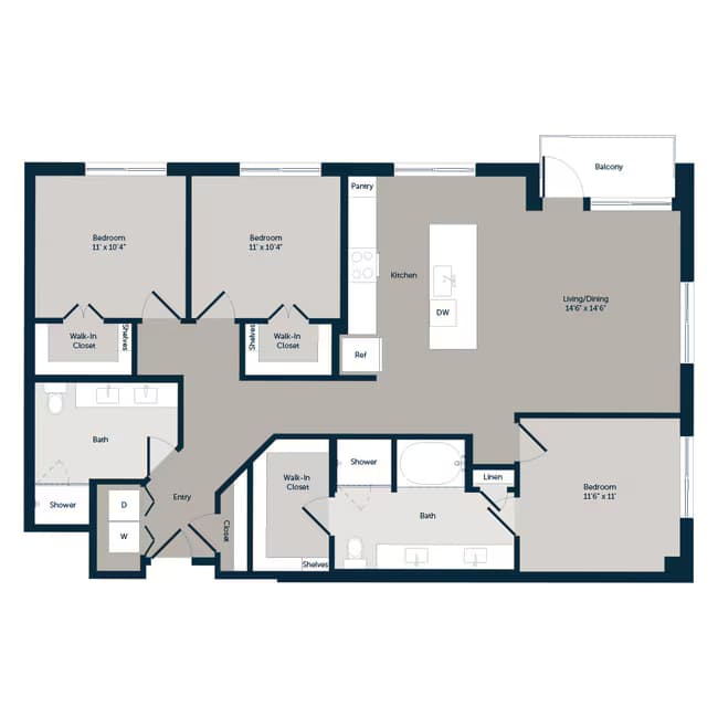 Unit Emory-159 Emory-159 floor plan