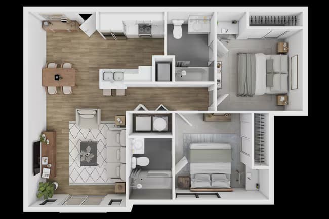 Unit Suite1B Suite1B floor plan