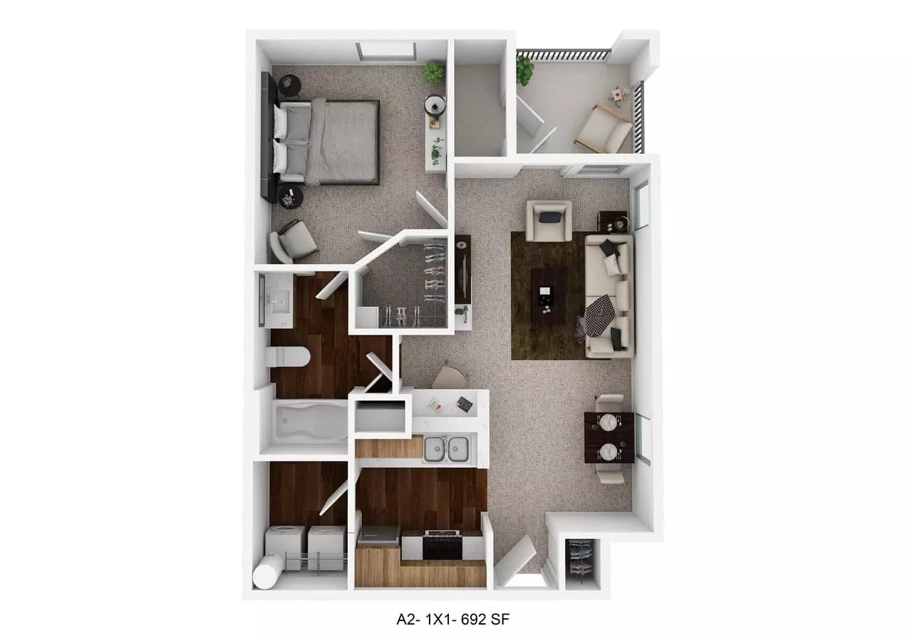A2- Essential Housing 532 floor plan