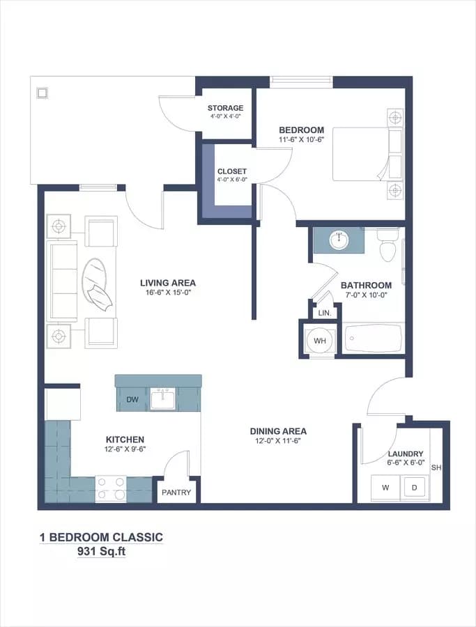 1A 1205 floor plan
