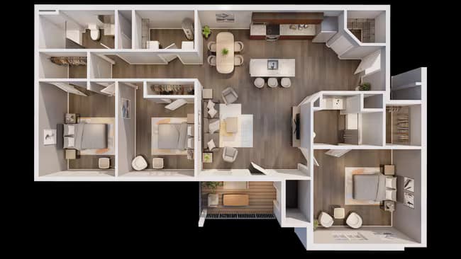 3B 5307 floor plan