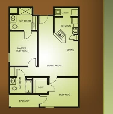 Unit 14-1413 14-1413 floor plan