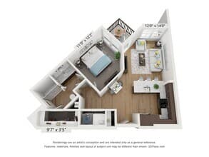 1x1 - A2 floor plan