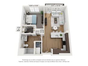 1x1 - A3 floor plan