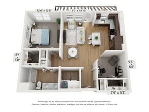 1x1 - A4 floor plan