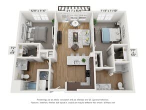2x2 - B2 floor plan
