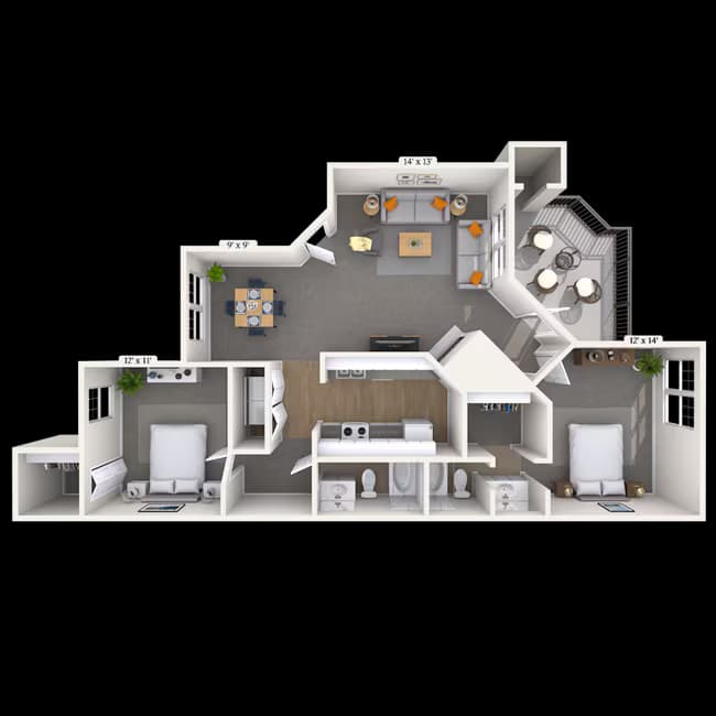 Unit 02210 02158 floor plan
