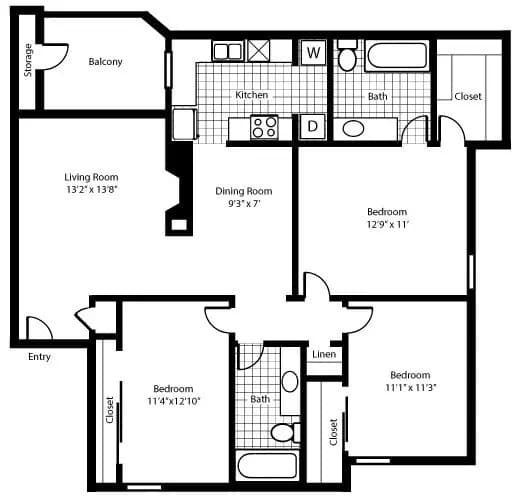 Unit 2041 2041 floor plan