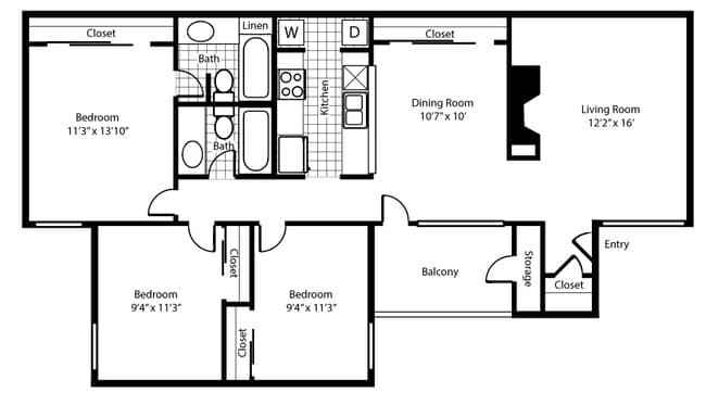 The Chalet 1005 floor plan