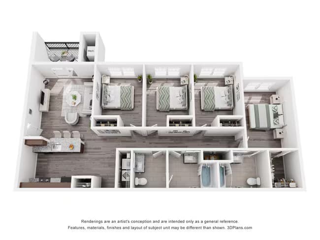 Unit 4-4108 4-4108 floor plan