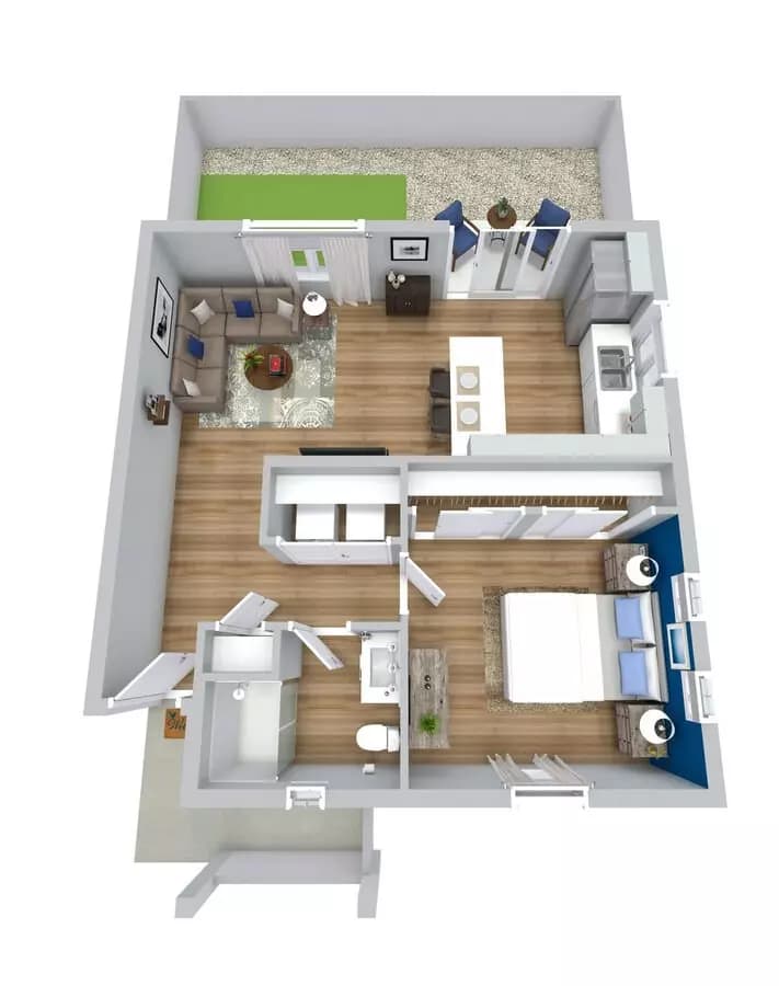 A1 7207BLND floor plan