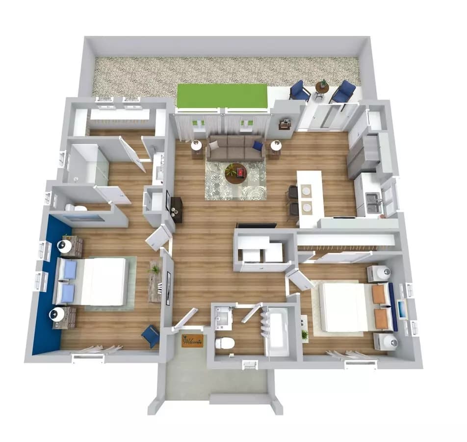 B1 5509WDAC floor plan