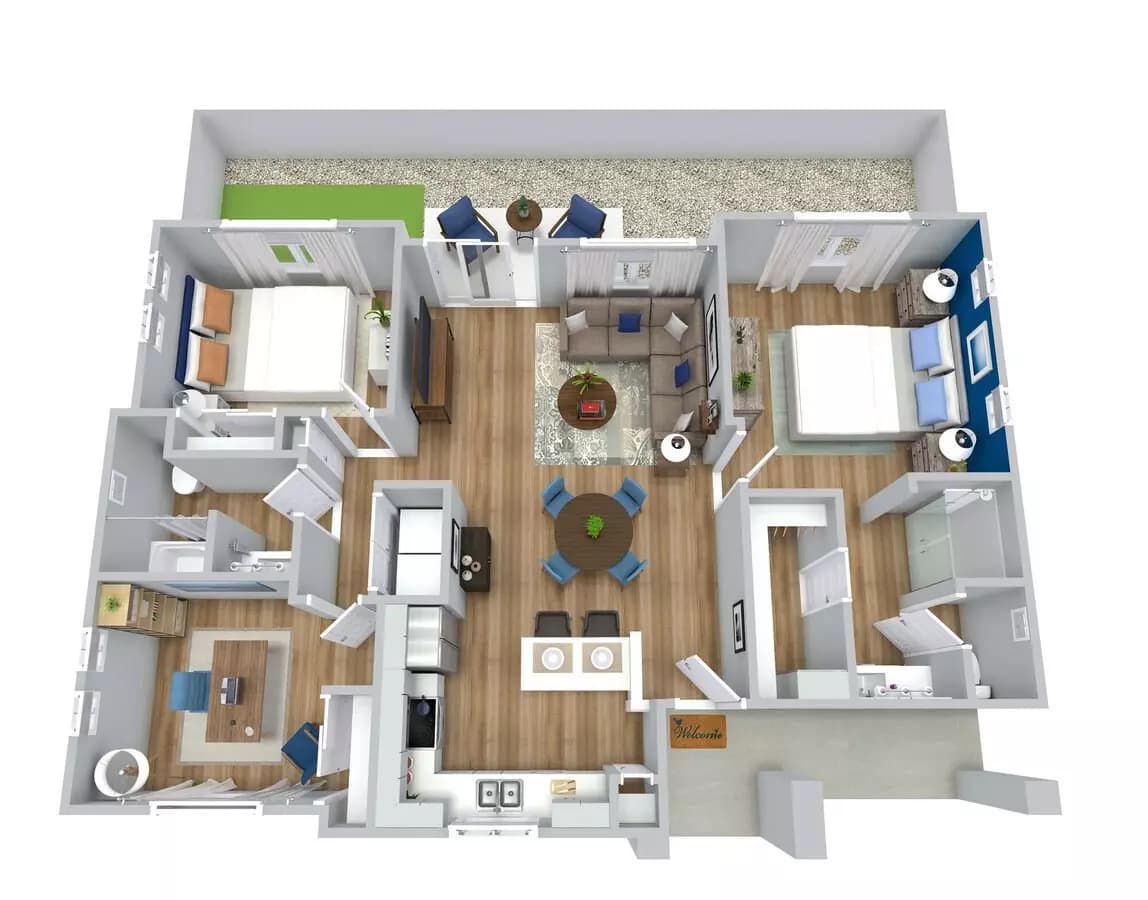 Unit 7129BBEA 7129BBEA floor plan