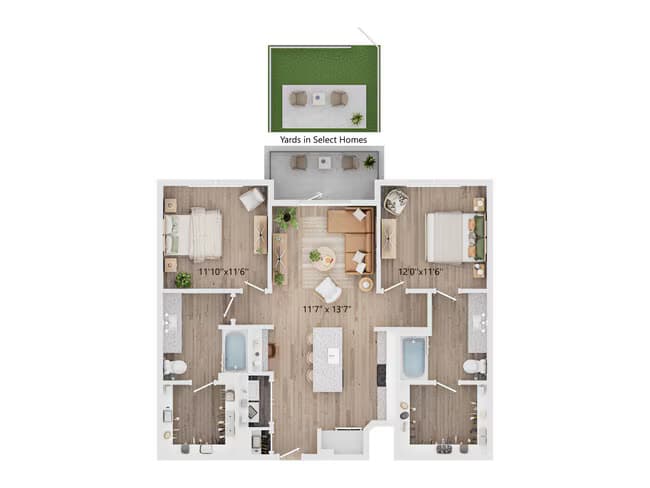 Unit 1306 1306 floor plan