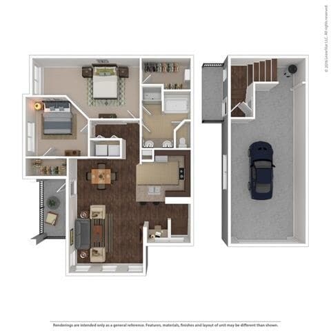 Callisto - with attached garages 1805 floor plan