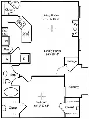 Unit 1936 1936 floor plan
