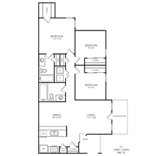 C1 Renovated 2604 floor plan