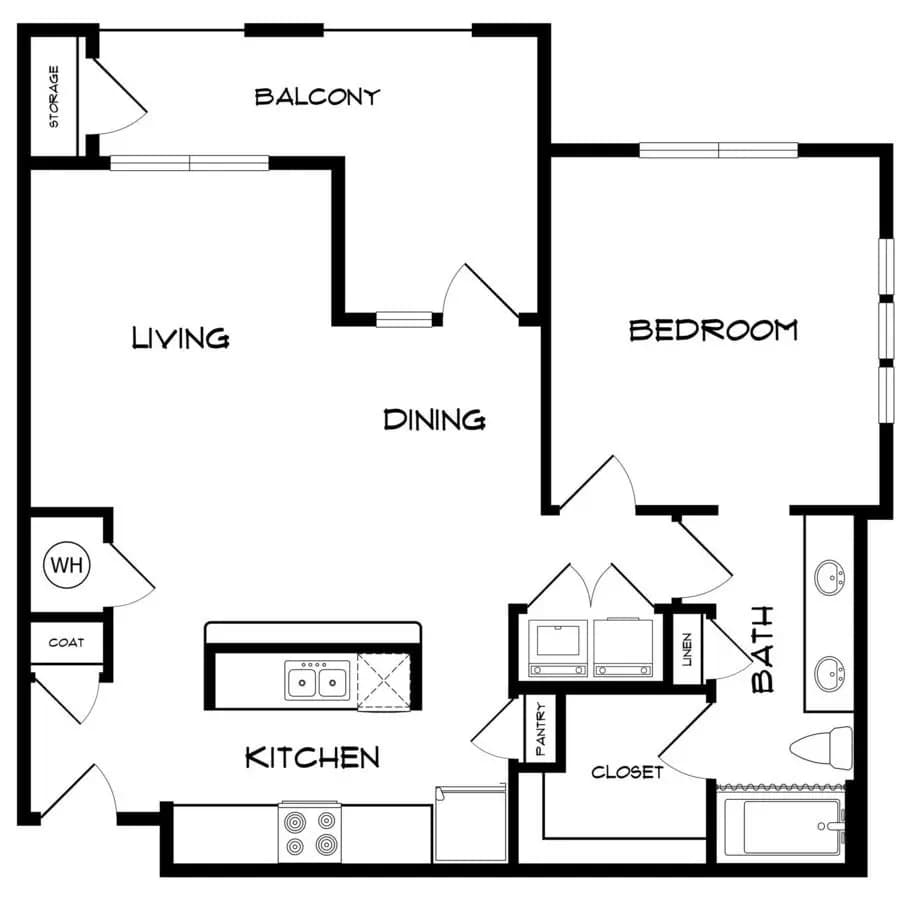 A1 1205 floor plan