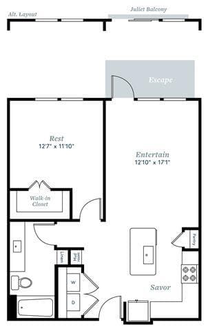 A6 04308 floor plan