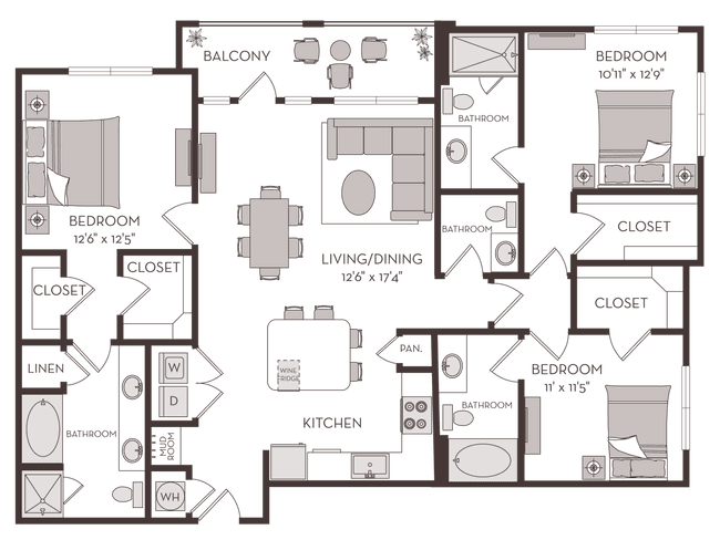 Unit 2300 2300 floor plan