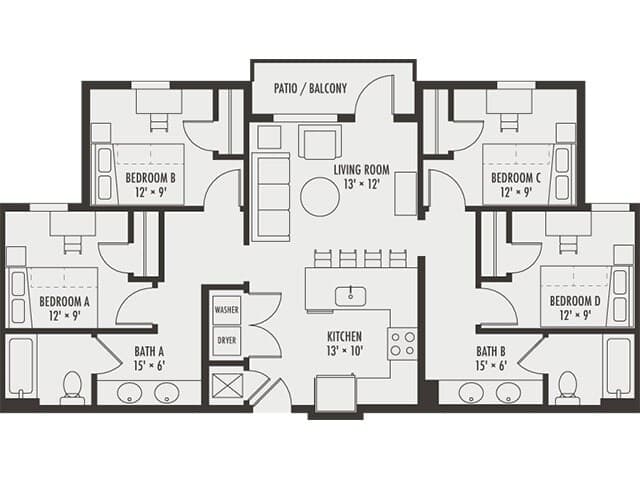 Unit Private Private floor plan