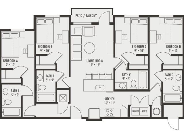 Unit Private Private floor plan