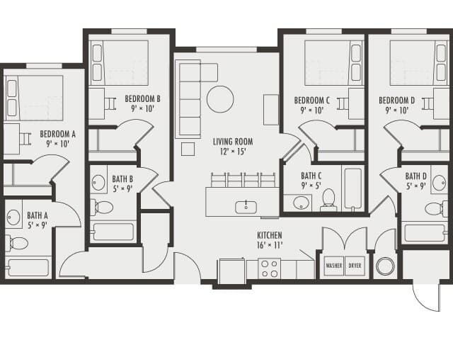 Unit Private Private floor plan