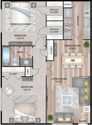 Unit 243 243 floor plan