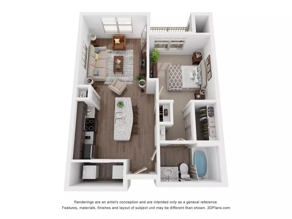 Unit 2-445 2-445 floor plan