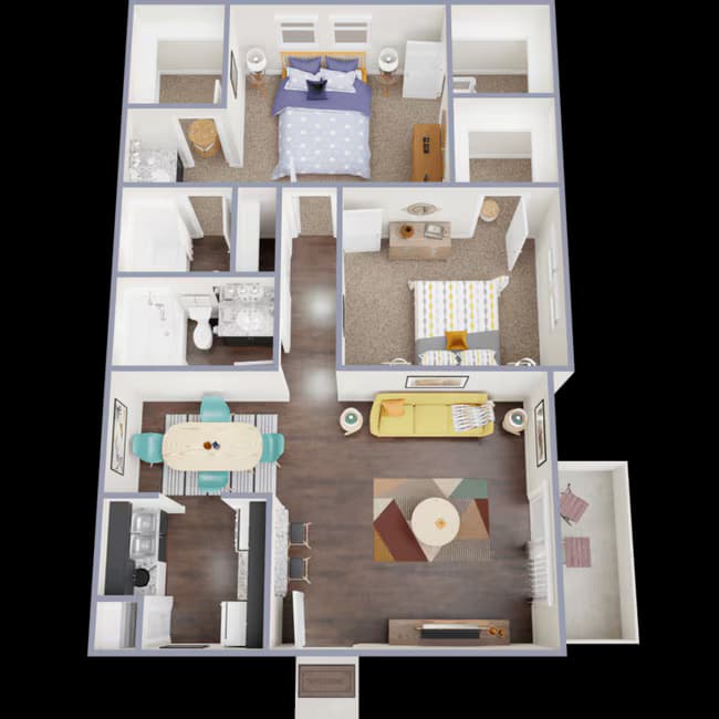 2/2 138 floor plan