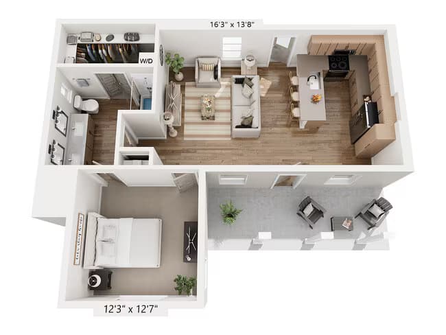 Unit 3-307 3-307 floor plan