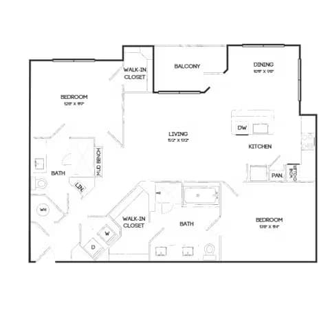 Unit 1335 1335 floor plan