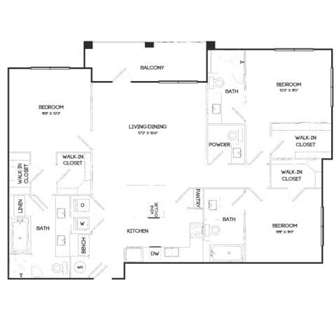 Unit 1207 1207 floor plan