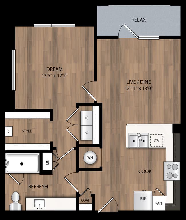 A1 307 floor plan