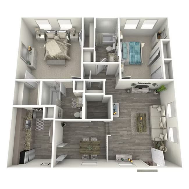B-2 U 2/2 M210 floor plan