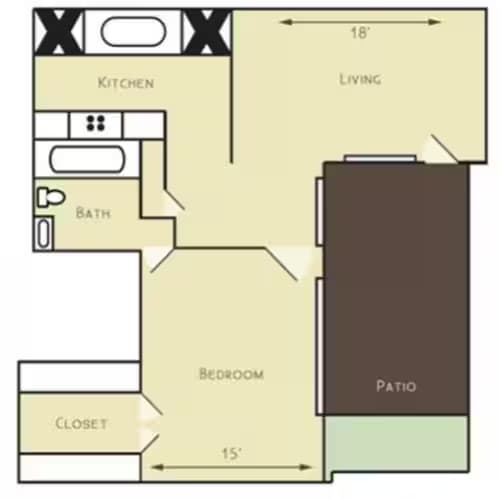 Unit 104D 104D floor plan
