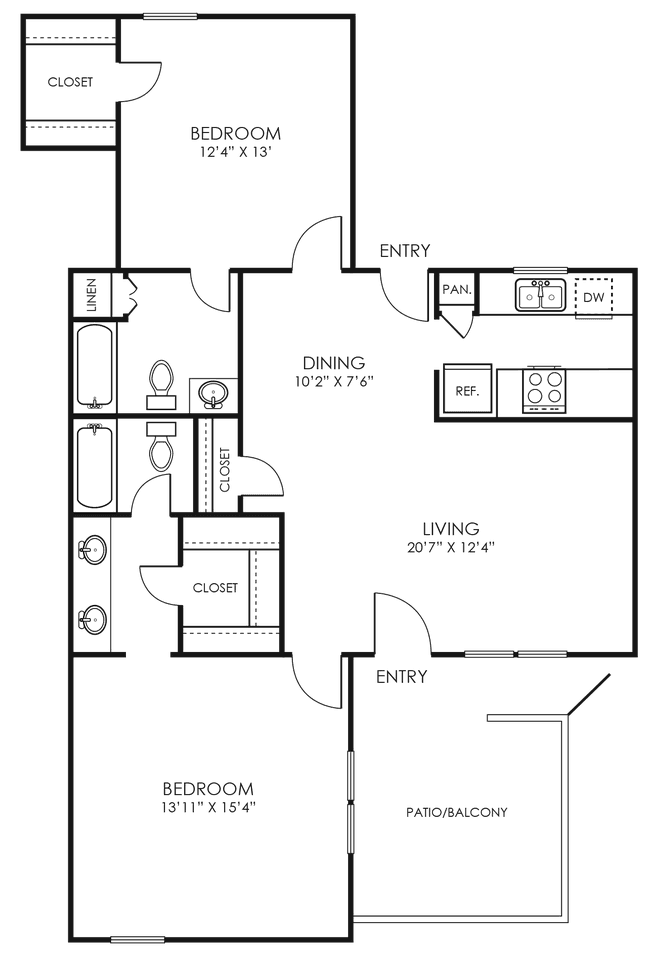 Unit 208 208 floor plan