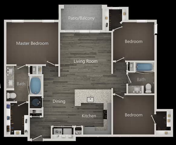 Unit 02201 02201 floor plan