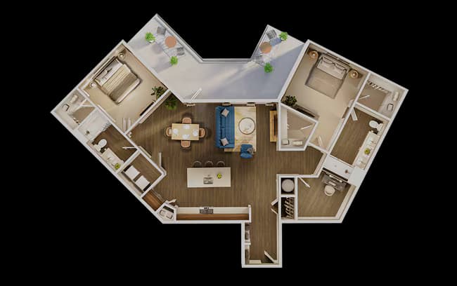 Unit 1009 1009 floor plan