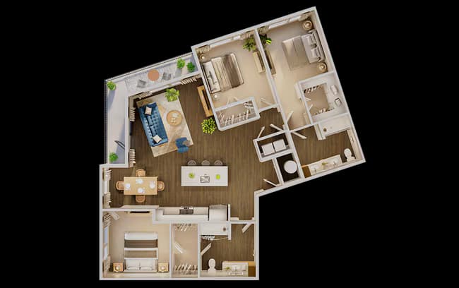 Unit 2036 2036 floor plan