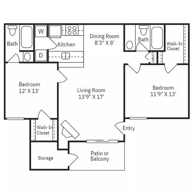 B2 2602 floor plan