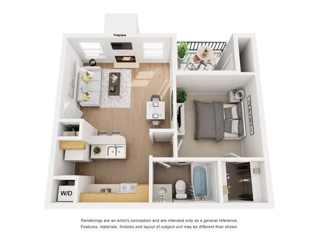 Unit A418 A418 floor plan