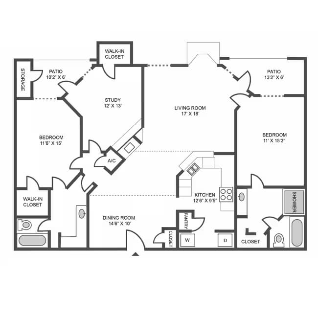 3A Renovation 3 13-1314 floor plan