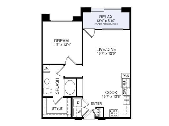2A2 1-1 3404 floor plan